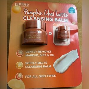 Purlisse Pumpkin Chai Latte Cleansing Balm, 3.4 Ounce + Bonus Travel Size